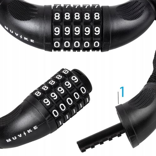 ZAPIĘCIE ROWEROWE ŁAŃCUCH ZAPIĘCIE DO ROWERU SZYFR MUVIKE SOLID 1000/6C na Arena.pl