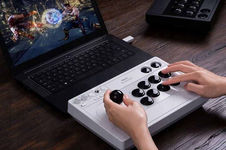 Joystick 8BitDo Arcade Stick White Xbox One X|S PC 2.4G BT USB Biały zdjęcie 11