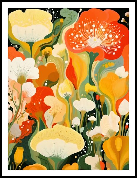 Plakat 60x80cm Kwiatowy Raj zdjęcie 3