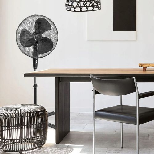 WIATRAK WENTYLATOR PODŁOGOWY 45cm 45W + PILOT na Arena.pl