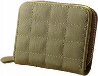 PORTFEL DAMSKI Z MIĘKKIEJ EKO SKÓRY ZIELONY KHAKI POJEMNY 11 CM x 9,5 CM