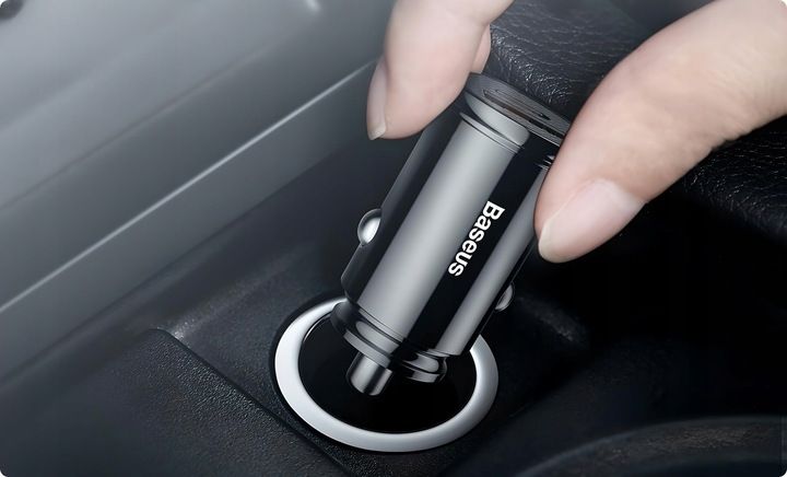 BASEUS MOCNA SZYBKA ŁADOWARKA SAMOCHODOWA USB USB-C TYP-C PD 30W QC 3.0 5A zdjęcie 3