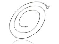 Delikatny srebrny łańcuszek linka żmijka snake o przekroju ośmiokątnym 45 cm srebro 925 SNAKE_8L020