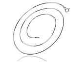 ŁAŃCUSZEK LINKA ŻMIJKA OŚMIOKĄTNA SREBRO 925 50CM