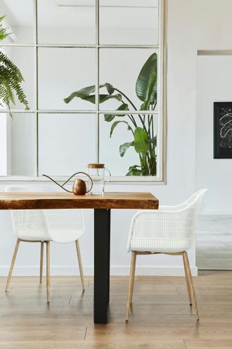 Krzesło Becker białe/naturalne na Arena.pl