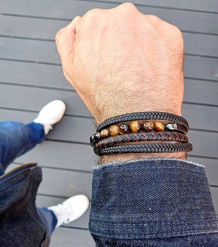 Bransoletka TYGRYSIE OKO dla taty GRAWER CZARNA na Arena.pl