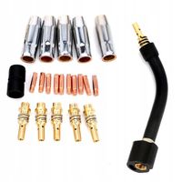 ZESTAW AKCESORIÓW DO UCHWYTU MIGOMATU MAG MB15 TW15 DYSZA ŁUSKA ŁĄCZNIK