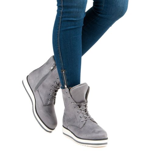 Ciepłe wiązane botki r.37 na Arena.pl