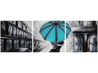 90X30CM ZAKOCHANI TURKUS TRÓJ OBRAZ