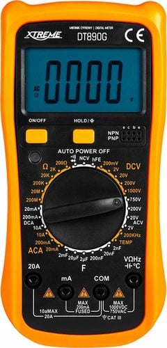 MULTIMETR MIERNIK CYFROWY PRĄDU NAPIĘCIA LCD TEMPERATURY UNIWERSALNY na Arena.pl