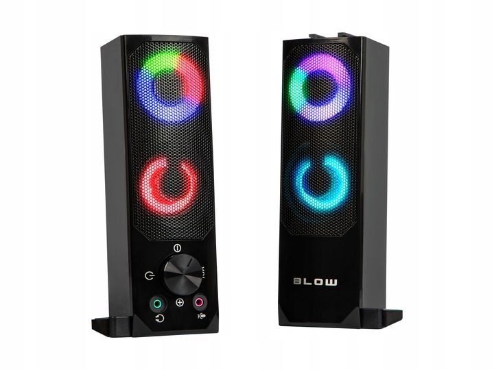 GŁOŚNIKI KOMPUTEROWE BLUETOOTH SOUNDBAR 2.0 6W USB 5V DC LED RGB 2w1 ZESTAW zdjęcie 5