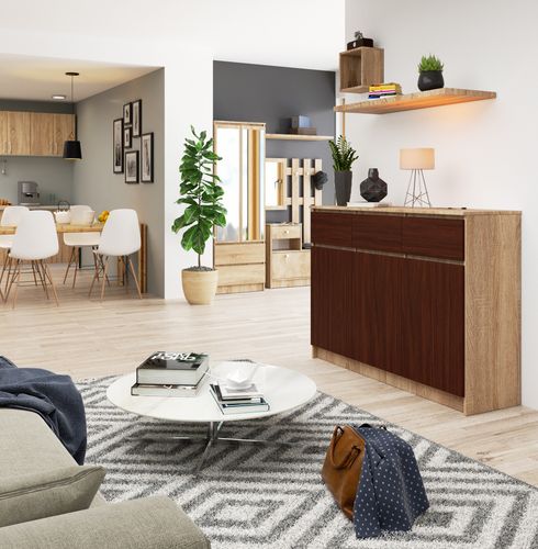 KOMODA K140 3D 3SZ CLP PK SONOMA / WENGE na Arena.pl