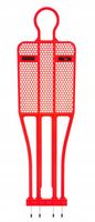 mur piłkarski pro 180 cm czerwony r.
