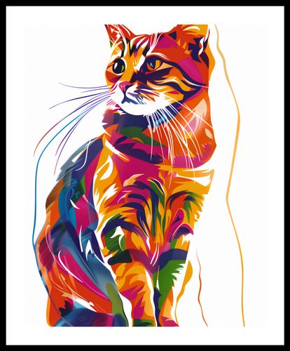 Plakat 40x50cm Nasycony Kot na Arena.pl