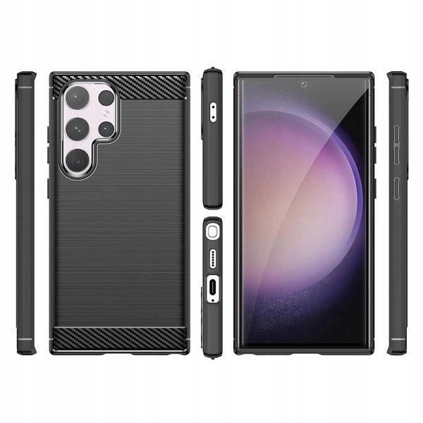 Spacecase Carbon Galaxy S24 Ultra Black zdjęcie 6