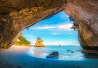 FOTOTAPETA FLIZ tunel jaskinia widok 3D 400x280