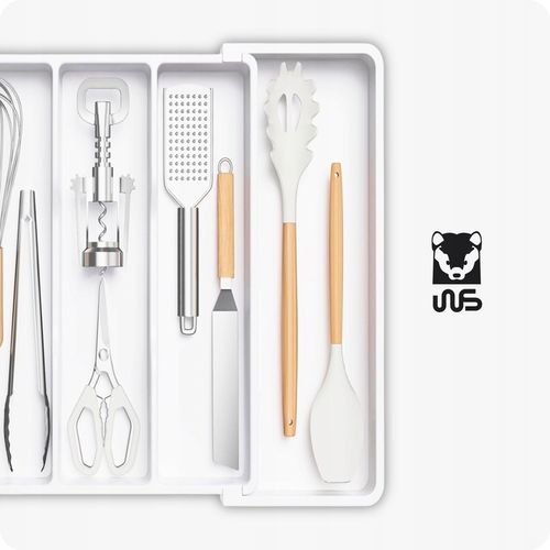 Wkład Do Szuflady Kuchennej 60 Organizer Pojemnik Na Sztućce Rozsuwany na Arena.pl