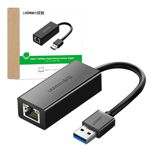 Adapter sieciowy Ugreen CR111 USB 3.0 do RJ45, Gigabit Ethernet (czarny) na Arena.pl