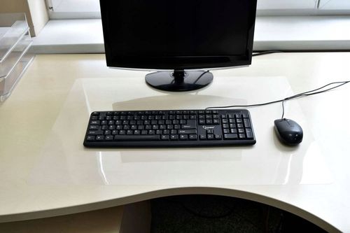 PODKŁADKA NA BIURKO STÓŁ BLAT MATA OCHRONNA PRZEZROCZYSTA PCV 70x50 na Arena.pl