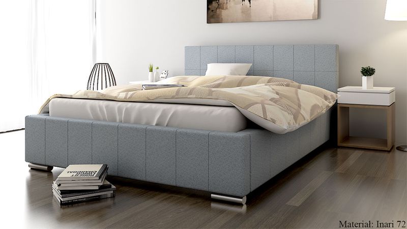 ŁÓŻKO DO SYPIALNI 140x200 TAPICEROWANE Z POJEMNIKIEM GLORIA zdjęcie 10