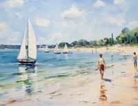 Plakat 65x50cm Życie na Brzegu