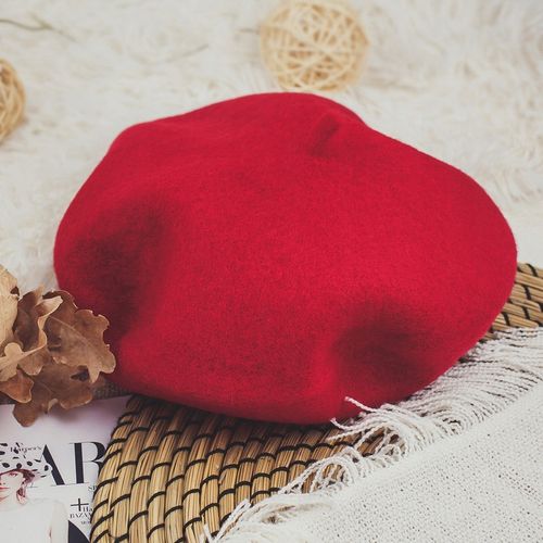 BERET damski FRANCUSKI wełniany ELEGANCKI na Arena.pl