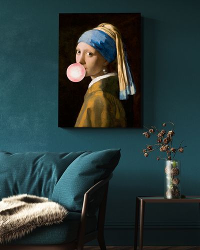Plakat dziewczyna z balonem Vermeer 21x29,7 cm A4 na Arena.pl