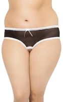 stringi siateczkowe z wycięciami softline 2471 czarne 2xl