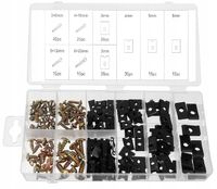 WKRĘTY BLASZKI SPINKI MONTAŻOWE SAMOCHODOWE 170 SZTUK ŚRUBY UNIWERSALNE