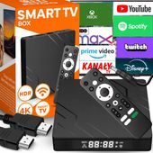 SMART TV BOX 3D ANDROID 13 WIFI BLUETOOTH ODTWARZACZ 4K + PILOT KABEL