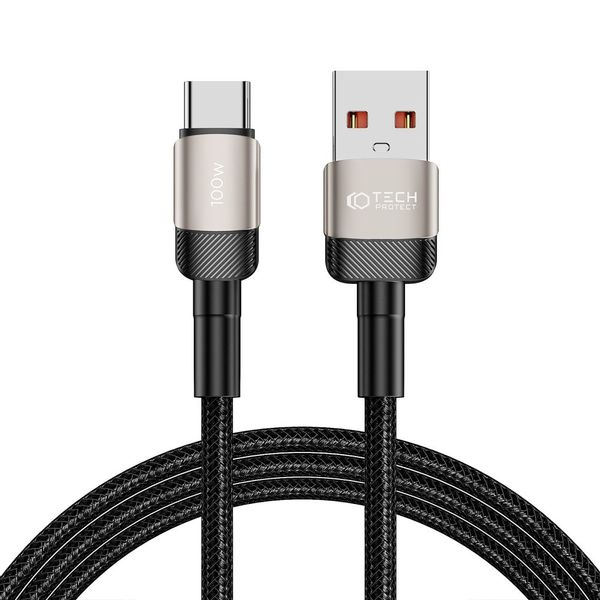 TECH-PROTECT ULTRABOOST EVO TYPE-C CABLE 100W/5A 200CM TITANIUM zdjęcie 1