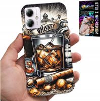ETUI DO MOTOROLA MOTO G14 - WHISKY CYGARO WZORY DLA MĘŻCZYZN PLECKI