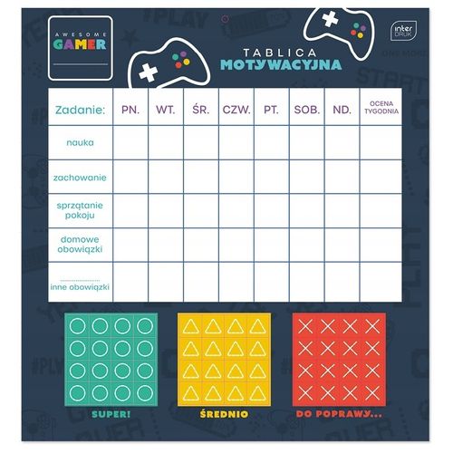 TABLICA MOTYWACYJNA 320X340 INTERDRUK na Arena.pl