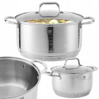 GARNEK 6,1L STAL NIERDZEWNA GARNEK Z RĄCZKAMI ATLAS TRADYCYJNY INDUKCJA GAZ