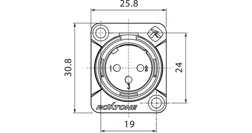 Roxtone gniazdo tablicowe XLR RX3MD-NT na Arena.pl