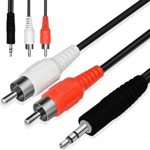 Kabel RETOO 3,5 mm minijack (3,5 mm) - 2x RCA (cinch) 1,5 m na Arena.pl