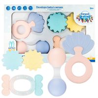 CANPOL Zestaw pierwszych grzechotek pastel