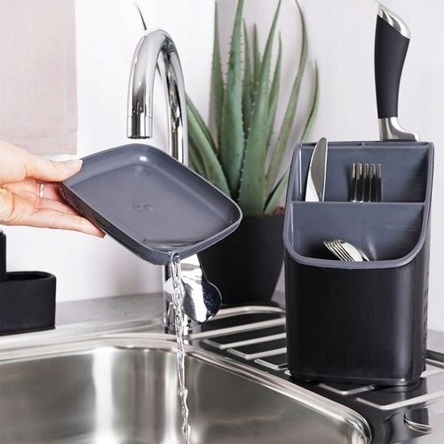 Pojemnik OCIEKACZ stojak organizer kuchenny na sztućce noże przybory na Arena.pl