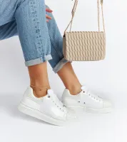 Białe sneakersy z cyrkoniami GOE NN2N4011 39