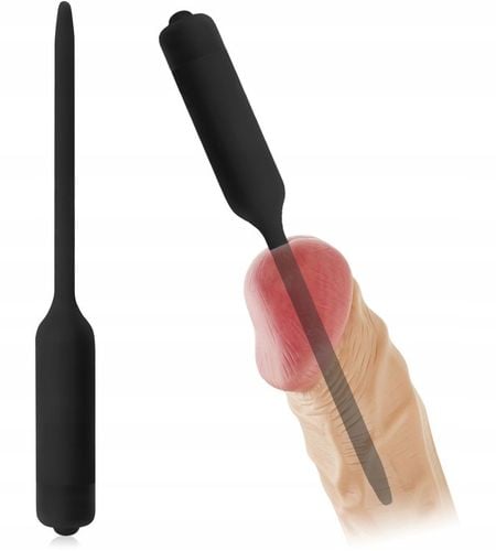 SILIKONOWY DILATOR Z WIBRACJAMI DO CEWKI MOCZOWEJ PROSTATY MASAŻER MĘSKI na Arena.pl