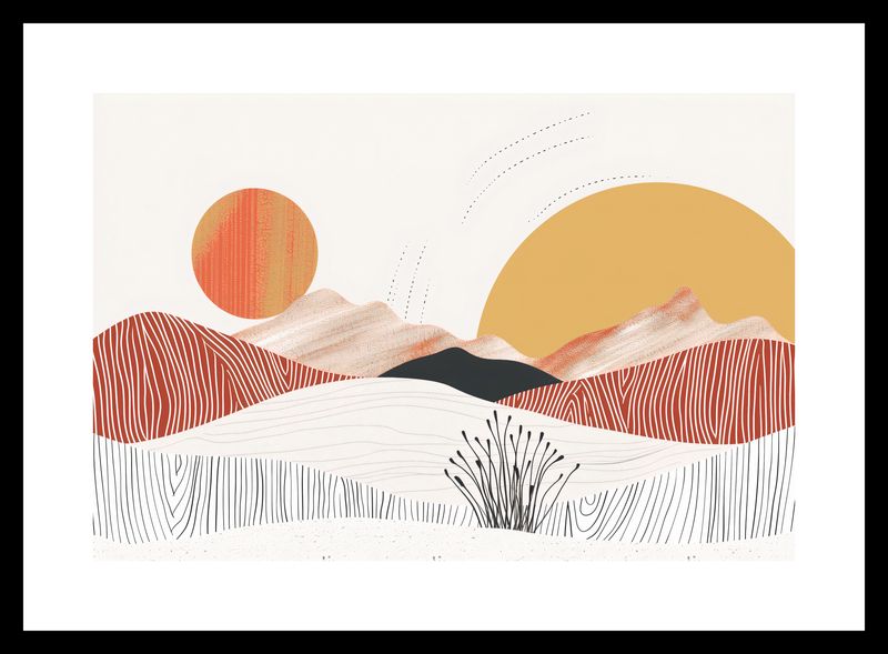 Plakat 30x20cm Roztańczone Słońce zdjęcie 3