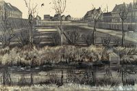 Nursery on Schenkweg, Vincent van Gogh - plakat 42x29,7 cm