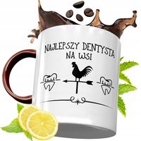 Kubek Bordowy Dla Dentysty Na Urodziny Prezent Z Nadrukiem Ze Zdjęciem