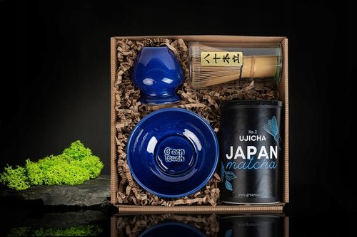 ZESTAW DO MATCHA JAPOŃSKA 80 G UJICHA CODZIENNA GREEN TOUCH CZARKA MIOTEŁKA na Arena.pl