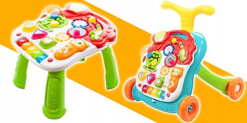 CHODZIK PCHACZ INTERAKTYWNY STOLIK EDUKACYJNY PANEL 5w1 DLA DZIECI na Arena.pl