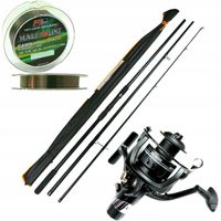 ZESTAW Karpiowy Wędka Jaxon Tenesa 3,3m + Kołowrotek Wolny Bieg + Żyłka