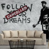 Fototapeta - Dreams Cancelled (Banksy) 350x245