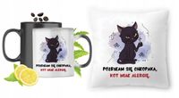 Kotki Zestaw Kubek Magiczny + Poduszka Z Nadrukiem Ze Zdjęciem