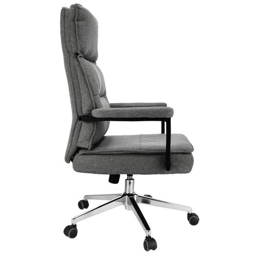 Fotel biurowy SEGO tkanina jasny szary na Arena.pl