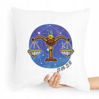 Poduszka Prezent Znaki Zodiaku Zodiakara Waga Z Nadrukiem Ze Zdjęciem